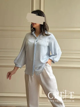 شومیز کریشه آستین سگک