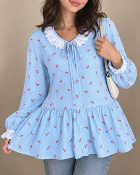 شومیز عروسکی پرما 7644 (آبی)