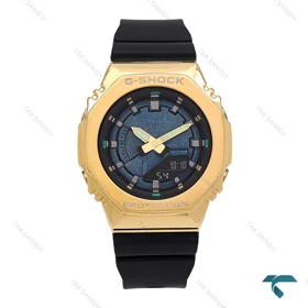 جی شاک GM-S2100 زنانه قاب طلایی مشکی G-shock-6378-L