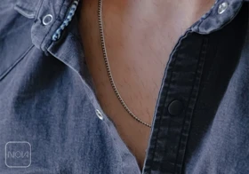 گردنبند استیل کارتیر مردانه کد 021323