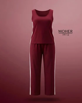 ست تاپ و شلوار اسپورتی سایز بزرگ زنانه