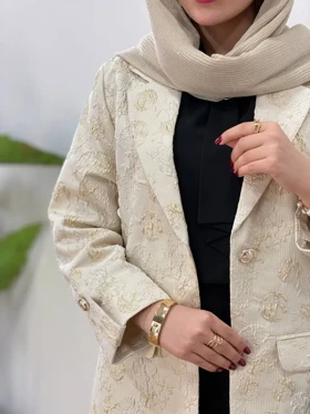 مانتو کتی ژاکارد آیسو سپیده