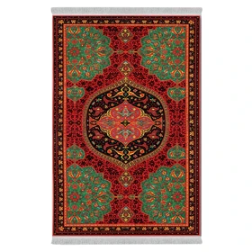 فرشینه از جنس پارچه هازان مخمل ترک طرح سنتی و مدرن برند دفه کد DAMG720