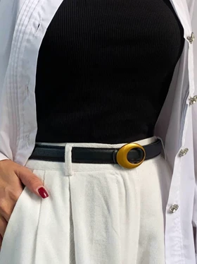 کمربند چرمی زنانه سلین کد B141