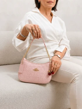 کیف زنانه GUCCI قایقی صورتی گوچی ترند مد