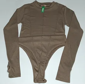 بادی کثیف دوزی آستین بلند جنس کبریتی مناسب سایز 36 تا 46