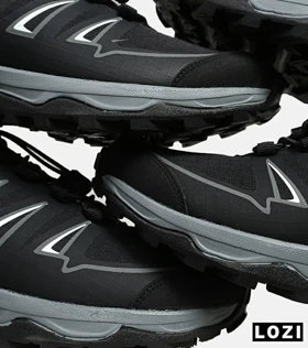 کفش کتانی بزرگ پا مشکی خاکستری I-Runner