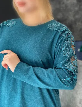 بلوز گیپور ملکه کد : B002