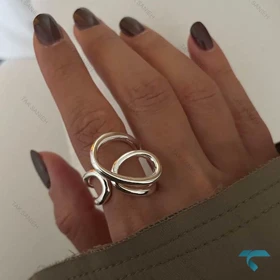 انگشتر نقره ایی پیچی Ring-8655-L