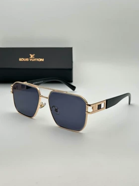 عینک لویی ویتون کد 23238 Louis vuitton (مشکی طلایی)