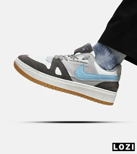 کفش کتانی مردانه طوسی سفید آبی نایک NIKE SB