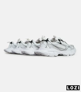 کفش کتانی مردانه و زنانه سفید مشکی Balenciaga 3XL