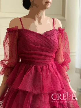 پیراهن عروسکی سه طبقه بیده