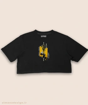 کراپ زنانه طرح شیطان کش شخصیت زنیتسو کد 897