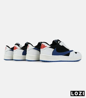 کفش کتانی مردانه سفید مشکی آبی NIKE travis scott