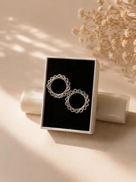 گوشواره استیل «مربع»