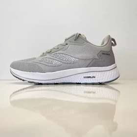 کفش پیاده روی مردانه اسکچرز مدل Go walk با زیره پنبه طوسی