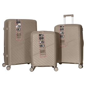 چمدان Speed مدل LU-25-3X مجموعه 3 عددی (نسکافه‌ای)