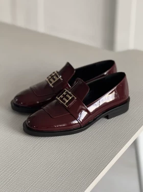 لوفر زنانه classic shoes زرشکی Outlet collection