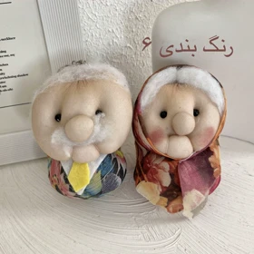 سرکلیدی ست عروسک ننه نقلی و بابا نقلی در رنگ بندی مختلف (6)