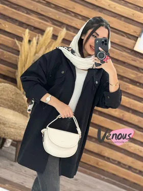 مانتو جیب دوبل پایین حلقه