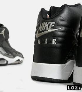 کفش کتانی ساق‌دار مردانه مشکی Nike air jordan 6