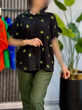 مانتو کاکتوس گلدوزی1822