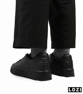 کفش کتانی مردانه چرمی مشکی ZARA