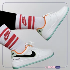 جوراب ساق‌دار کشدار نایک قرمز nike socks