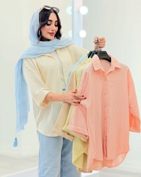 شومیز طرح لوزی ساحل