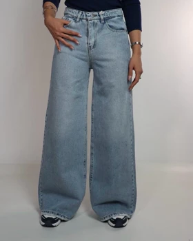 شلوار جین فول بگ  کد 1000163