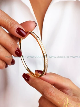 دستبند - بنگل زنانه طرح طلا نگین کد B2171