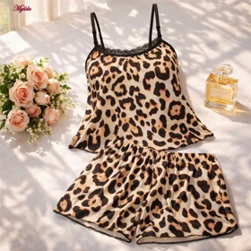 لباس خواب زنانه ماییلدا مدل پلنگی کد 5622-7316