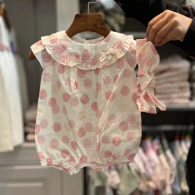 رامپر دخترانه مدل توپ توپی ایندیگو