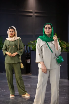 مانتو شلوار اسلپ پالیز