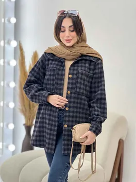 شکت چهارخونه دو جیب تبسم