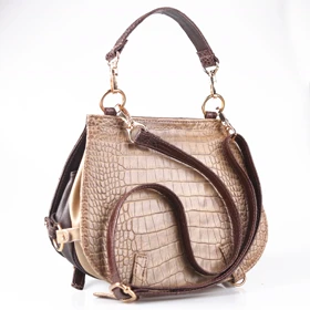 کیف دوشی و دستی زنانه چرم یلسان مدل مارال کد008-GC