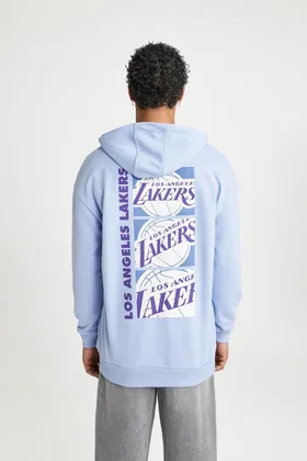 سویشرت DeFactoFit NBA Los Angeles Lakers Comfort Fit Hooded B3893AX24SP