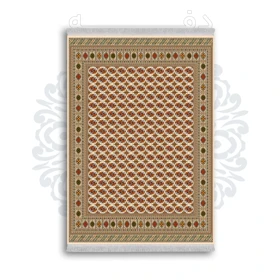 فرشینه از جنس پارچه هازان مخمل ترک طرح سنتی و مدرن برند دفه کد DAMG490