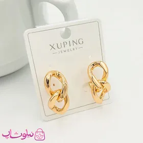 گوشواره حلقه‌ای ژوپینگ با آویز کارتیر