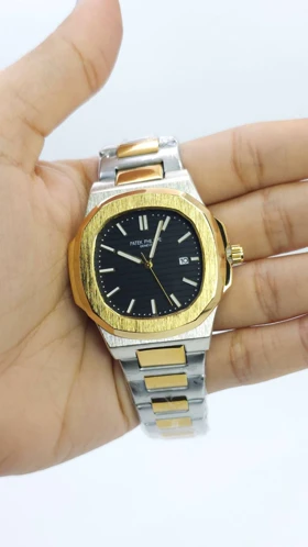 ساعت مچی مردانه پتک فیلیپ ناتیلوس Patek Philippe Nautlus طرح اتوماتیک موتور نما
