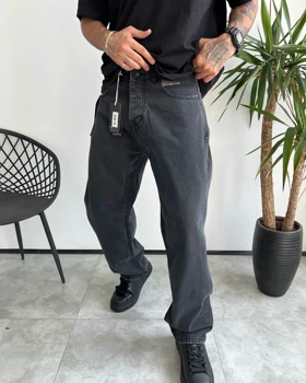 شلوار بگ استایل ذغالی ساده Rag&bone