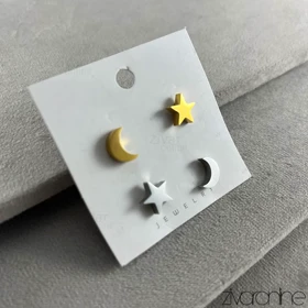 گوشواره زنانه ماه و ستاره 20363