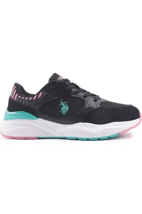 کفش اسپورت آناتومیک روزانه آناتومیک U.S.POLO ASSN LOSSOM 4FX BLACK PINK COMFORT POLO24BYBLOSSOM