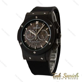 ساعت هابلوت مردانه سه موتوره مشکی صفحه اسکلتون Hublot-5193-G