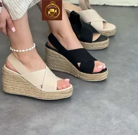 صندل لژدار کنفی زنانه عرشیا
