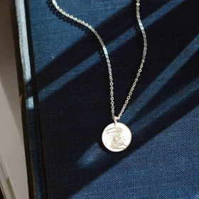 گردنبند نقره حکاکی "کالکشن جادو" کد 051211