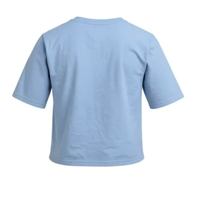 کراپ تیشرت آستین کوتاه زنانه مدل استیکر PJ1297