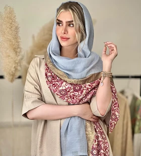شال حاشیه طرح‌دار