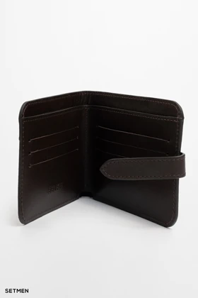 کیف پول چرم ساده ست من